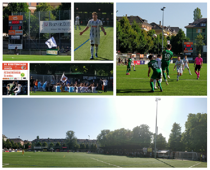 Promotion League 2021/22, Runde 2 - FC Breitenrain gewinnt glücklich gegen den SC Brühl - YAPEAL Promotion League