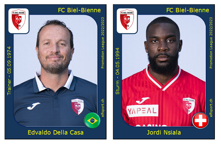 Promotion League Saison 2022/23, Runde 3, Edvaldo Della Casa - FC Biel-Bienne, Jordi Nsiala - FC Biel-Bienne